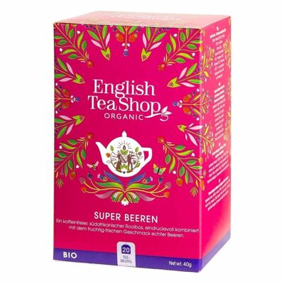 English Tea Shop - Super Berries, ORGANIC, 20 tea bags