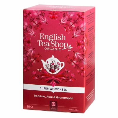 English Tea Shop - Rooibos, Acai e Melograno, BIOLOGICO, 20 bustine di tè