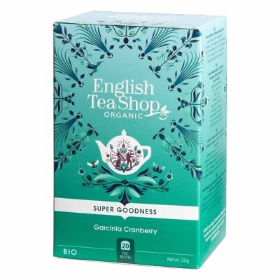 English Tea Shop - Garcinia Cranberry, BIO, 20 bolsitas de té