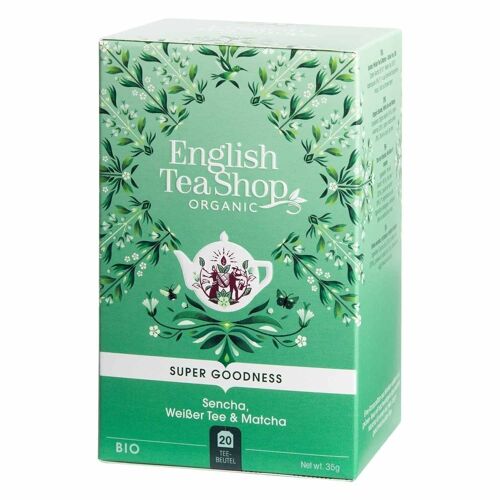 English Tea Shop - Sencha, Weißer Tee & Matcha, BIO, 20 Teebeutel