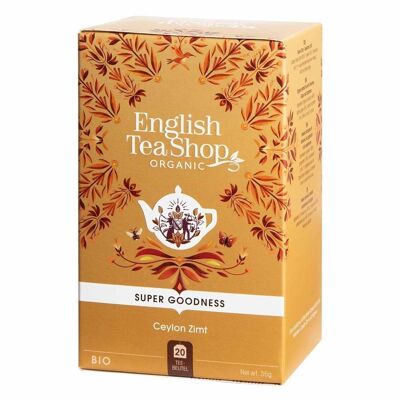 English Tea Shop - Cannella di Ceylon, BIOLOGICA, 20 bustine di tè