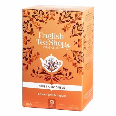 English Tea Shop - Cacao, Cannella e Zenzero, BIOLOGICO, 20 bustine di tè