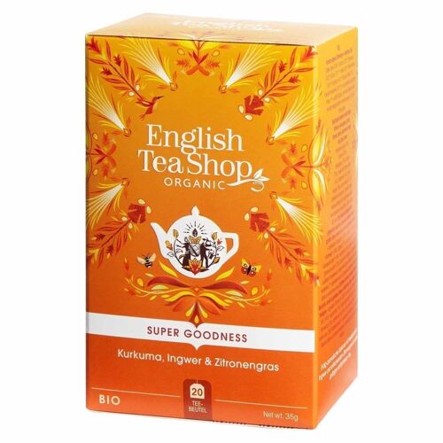 English Tea Shop - Kurkuma, Ingwer & Zitronengras, BIO, 20 Teebeutel
