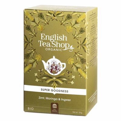 English Tea Shop - Moringa, canela y jengibre, BIO, 20 bolsitas de té