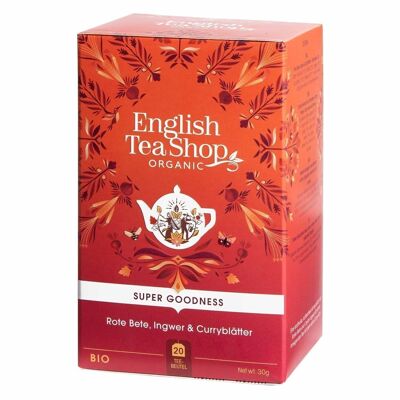English Tea Shop - Barbabietola, Zenzero e Foglie di Curry, BIOLOGICO, 20 bustine di tè