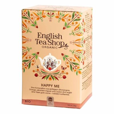 English Tea Shop - Happy Me, té de bienestar ORGÁNICO, 20 bolsitas de té