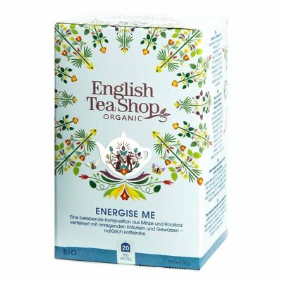 English Tea Shop - Energize Me, ORGANIC wellness tea, 20 tea bags