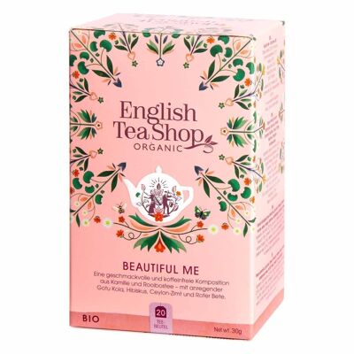English Tea Shop - Beautiful Me, tè benessere BIOLOGICO, 20 bustine di tè