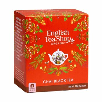 English Tea Shop - Thé Noir Chai, BIO, 8 sachets 1