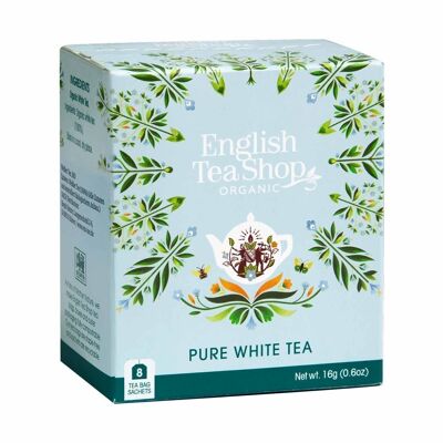 English Tea Shop - Thé Blanc, BIO, 8 sachets