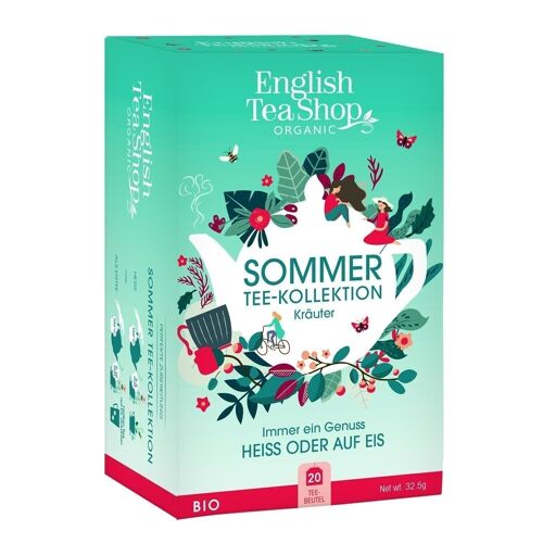 English Tea Shop - Sommer Tee-Kollektion Kräuter, BIO, 20 Teebeutel, 4 Sorten