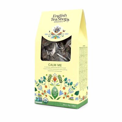 English Tea Shop - Calm Me, ORGANIC, 15 pyramid bags in a paper box