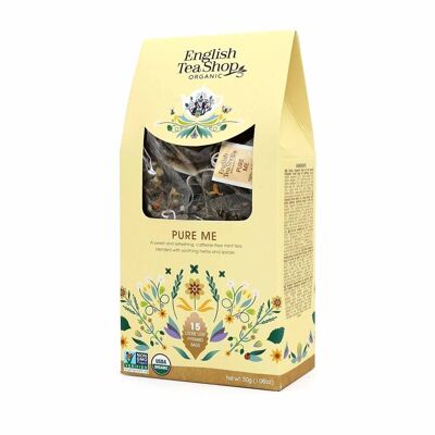 English Tea Shop - Pure Me, ORGANIC, 15 pyramid bags in a paper box