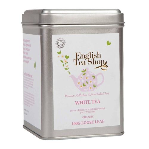 English Tea Shop - Weißer Tee, BIO, Loser Tee, 100g Dose