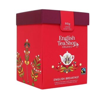 English Tea Shop - English Breakfast, BIO Fairtrade, thé en vrac, boîte 80g 5