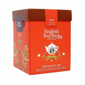 English Tea Shop - Black Tea Chai, thé bio en vrac, boîte 80g 3