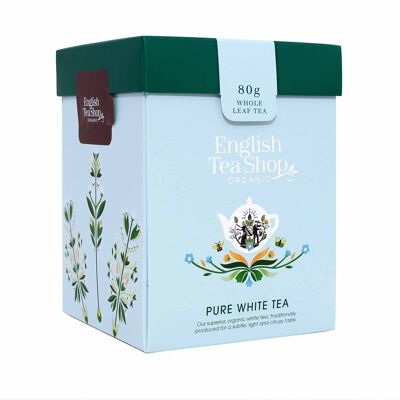 English Tea Shop - Weißer Tee, BIO, Loser Tee, 80g Box