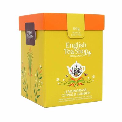 English Tea Shop - Citronella, Zenzero e Agrumi, BIO, Tè sfuso, scatola da 80 g