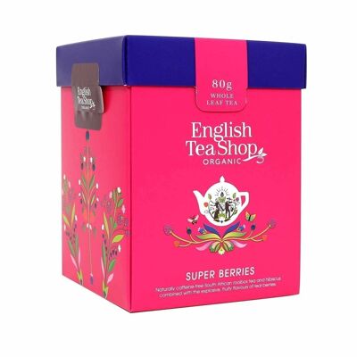 English Tea Shop - Super Berries, ORGANIC, Loose Tea, 80g Box