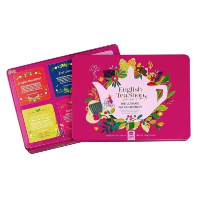 English Tea Shop - Tea collection in a noble metal box "Ultimate", ORGANIC, 36 tea bags