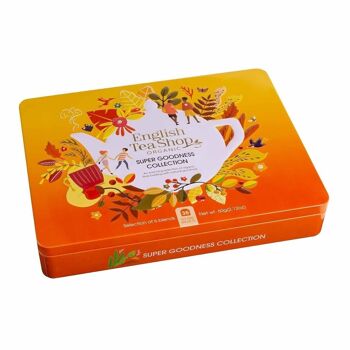 English Tea Shop - Collection de thés dans un coffret en métal noble "Super Goodness", BIO, 36 sachets 6