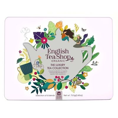 English Tea Shop - Confezione regalo da tè in metallo "Classic Selection" con 36 tè biologici