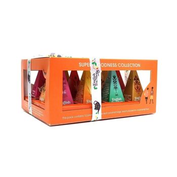 English Tea Shop - Cadeau thé avec noeud "Collection Super Goodness Tea", BIO, 12 sachets pyramidaux 8