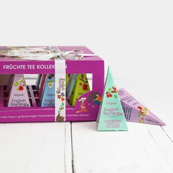 English Tea Shop - Cadeau thé avec noeud "Collection Super Fruit Tea", BIO, 12 sachets pyramidaux 5