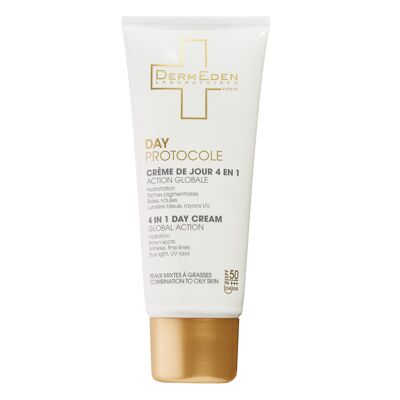 4 IN 1 GLOBAL ACTION DAY CREAM SPF 50 COMBINATION TO OILY SKIN