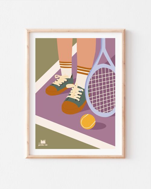Affiche - décoration enfant - Tennis