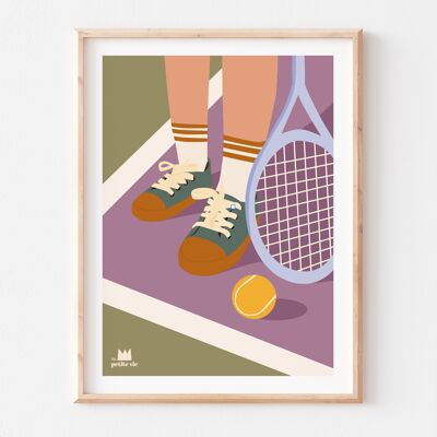 Poster - children's decoration - Tennis