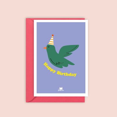 Scheda di compleanno - Buon compleanno uccello