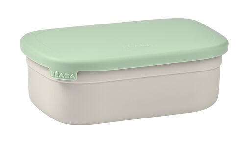 BEABA, Boîte repas inox gris velours/vert sauge