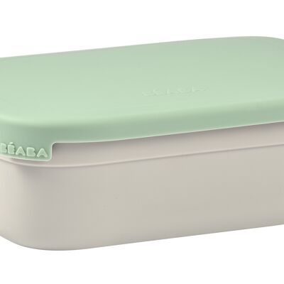 BEABA, Boîte repas inox gris velours/vert sauge