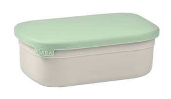 BEABA, Boîte repas inox gris velours/vert sauge 6