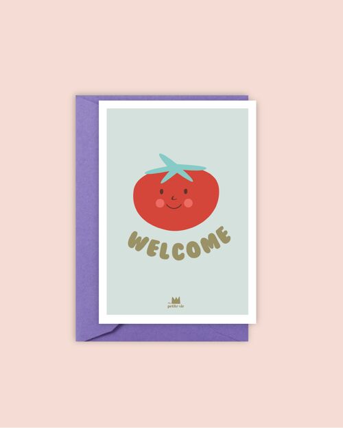 Carte de voeux - Welcome tomato