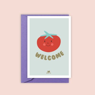 Carte de voeux - Welcome tomato