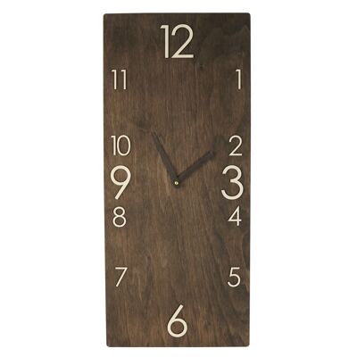 Grande Horloge Murale en Bois Rectangle Vertical Vilage Home Decor