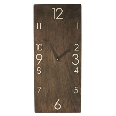 Large Wooden Wall Clock Vertical Rectangle Vilage Home Decor