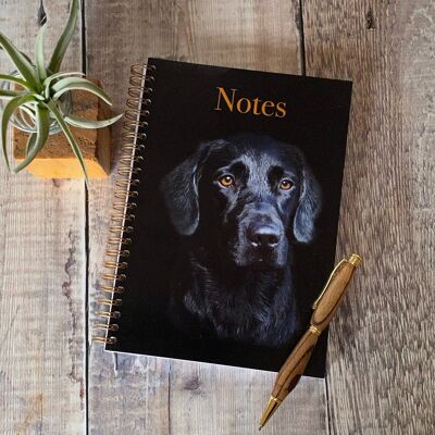 Notizbuch - Labrador-Notizbuch mit 75 leeren Seiten innen