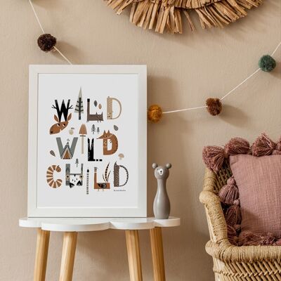 Affiche A3 "Wild wild child"