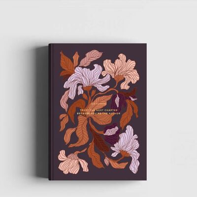 Gemütliches Blumennotizbuch – Pfirsichblüte