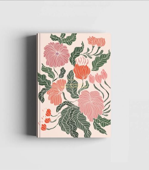 Cozy Flower Notebook – Peace Lily