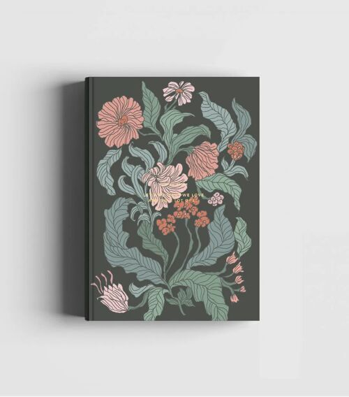 Cozy Flower Notebook – Desert Rose