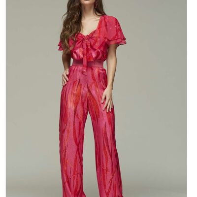 PANTALON ROSE PALAZZO