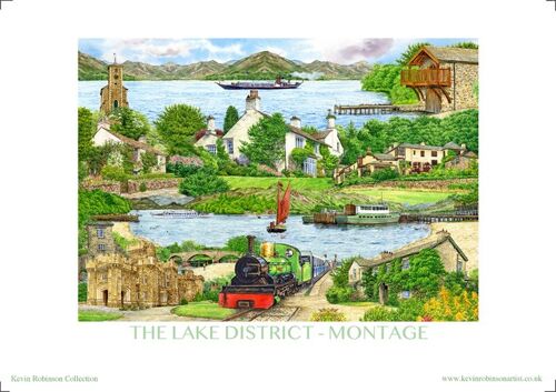 Lake District montage print.