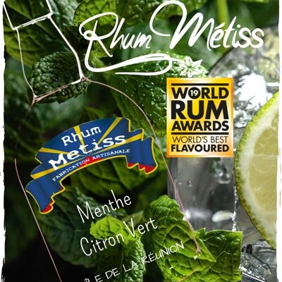 Arranged rum Métiss Mint - Lime 23.7°