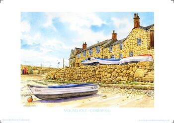 CORNWALL, PORT DE MOUSEHOLE. IMPRIMER