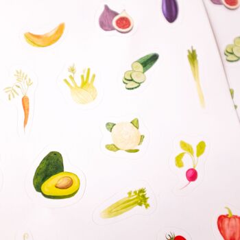 Autocollants - Fruits et légumes 5