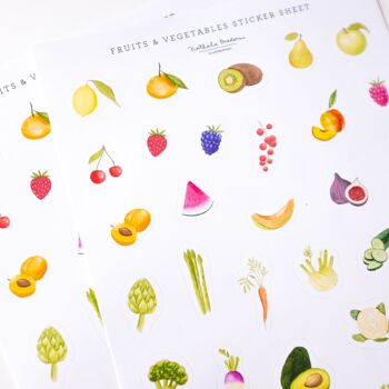 Autocollants - Fruits et légumes 6
